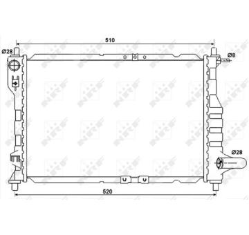 Chladič, chlazení motoru NRF 53068