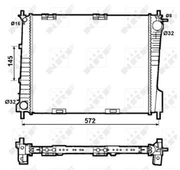 Chladič, chlazení motoru NRF 53077