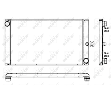 Chladič, chlazení motoru NRF 53091