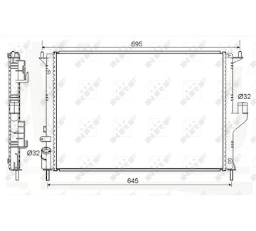 Chladič, chlazení motoru NRF 53118A