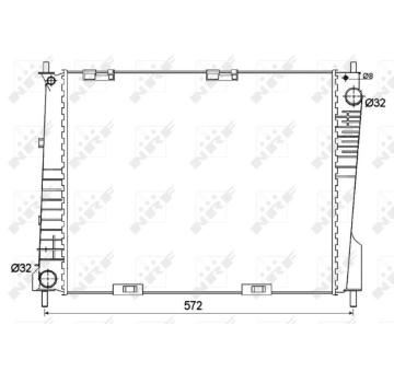 Chladič motora NRF 53125