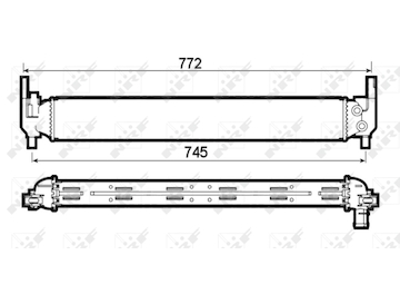 Chladič, chlazení motoru NRF 53126