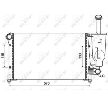 Chladič, chlazení motoru NRF 53128A