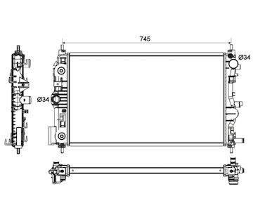 Chladič, chlazení motoru NRF53131