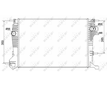 Chladič, chlazení motoru NRF 53136