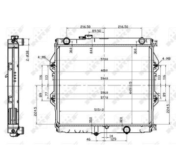 Chladič, chlazení motoru NRF 53151