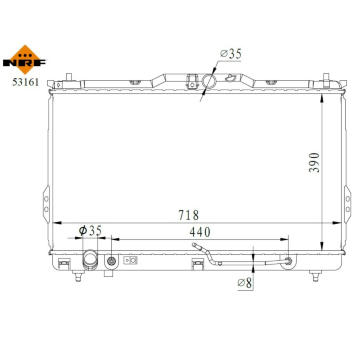 Chladič, chlazení motoru NRF 53161