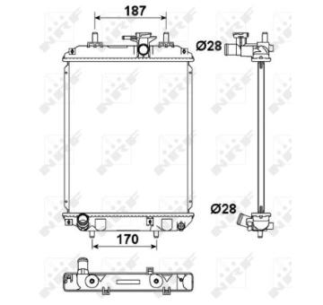 Chladič, chlazení motoru NRF 53187
