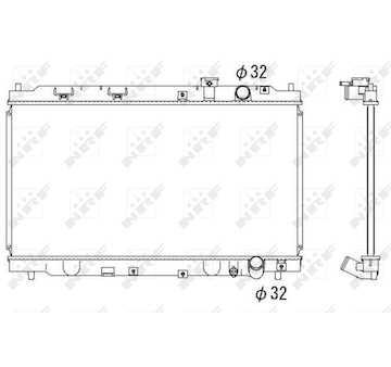 Chladič, chlazení motoru NRF 53284