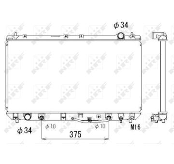 Chladič, chlazení motoru NRF 53302