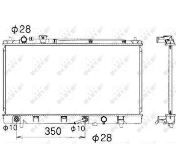 Chladič motora NRF 53340