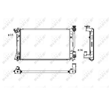 Chladič, chlazení motoru NRF 53394