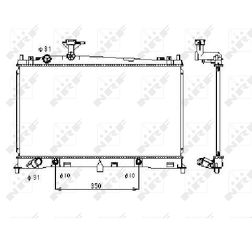 Chladič, chlazení motoru NRF 53410
