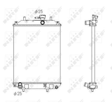 Chladič, chlazení motoru NRF 53413