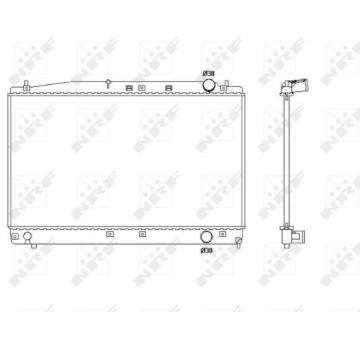 Chladič, chlazení motoru NRF 53466