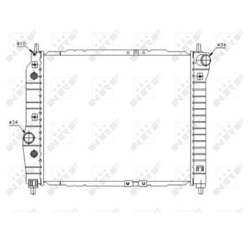 Chladič, chlazení motoru NRF 53638