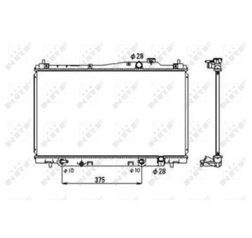 Chladič, chlazení motoru NRF 53678
