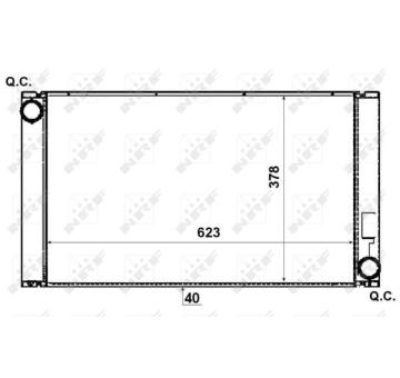 Chladič, chlazení motoru NRF 53731