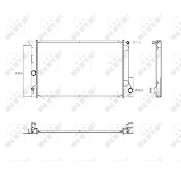 Chladič, chlazení motoru NRF 53763
