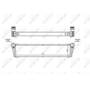 Chladič motora NRF 53799