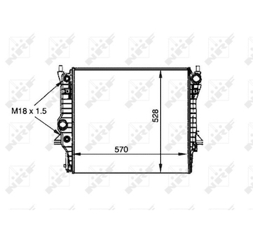 Chladič, chlazení motoru NRF53805