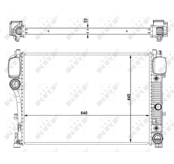 Chladič, chlazení motoru NRF 53839