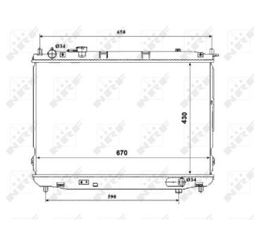 Chladič, chlazení motoru NRF 53847
