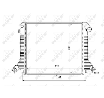 Chladič motora NRF 53855