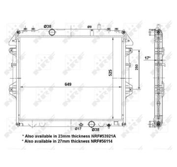 Chladič, chlazení motoru NRF53921