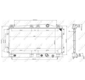 Chladič, chlazení motoru NRF 53955
