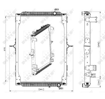 Chladič, chlazení motoru NRF 539564