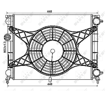 Chladič, chlazení motoru NRF 53999