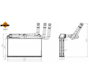Výměník tepla, vnitřní vytápění NRF 54437