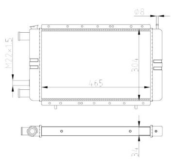 Chladič, chlazení motoru NRF 54684