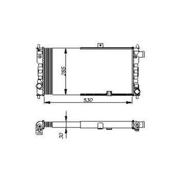 Chladič, chlazení motoru NRF 54704