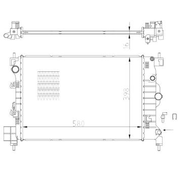 Chladič, chlazení motoru NRF 550003