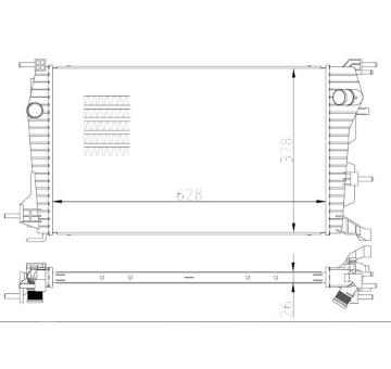 Chladič, chlazení motoru NRF550004