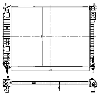 Chladič, chlazení motoru NRF 550013