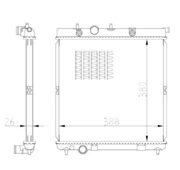 Chladič, chlazení motoru NRF 550016