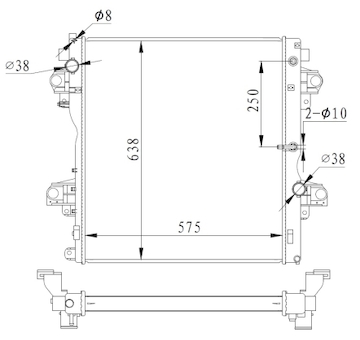 Chladič, chlazení motoru NRF 550018