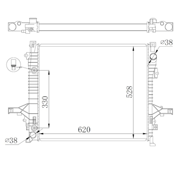 Chladič, chlazení motoru NRF 550019