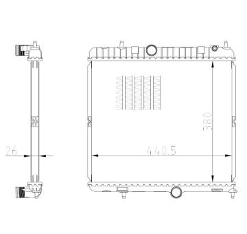 Chladič, chlazení motoru NRF 550021