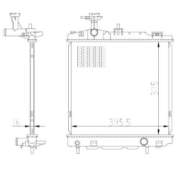 Chladič, chlazení motoru NRF 550022