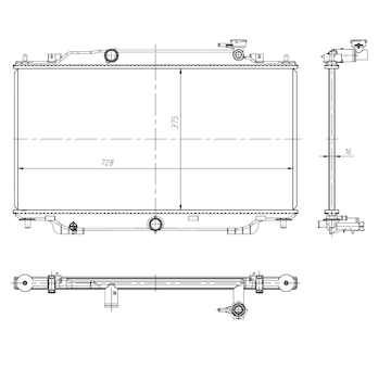 Chladič, chlazení motoru NRF 550024