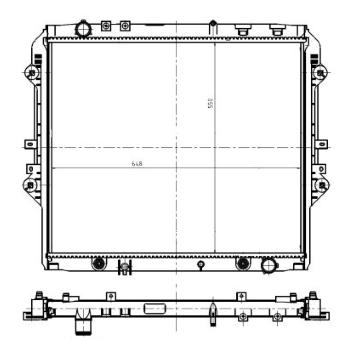 Chladič, chlazení motoru NRF 550032