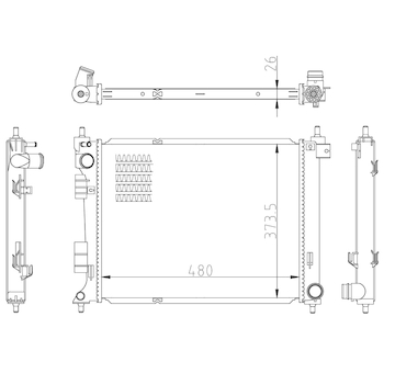 Chladič, chlazení motoru NRF 550033