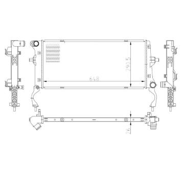 Chladič, chlazení motoru NRF 550034