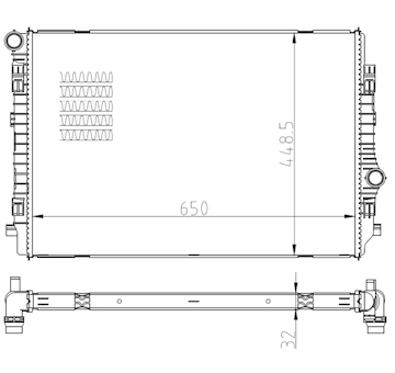 Chladič, chlazení motoru NRF 550081