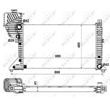 Chladič, chlazení motoru NRF 55349A