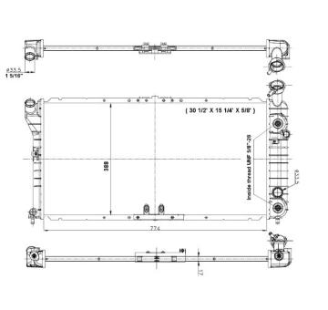 Chladič, chlazení motoru NRF 56001